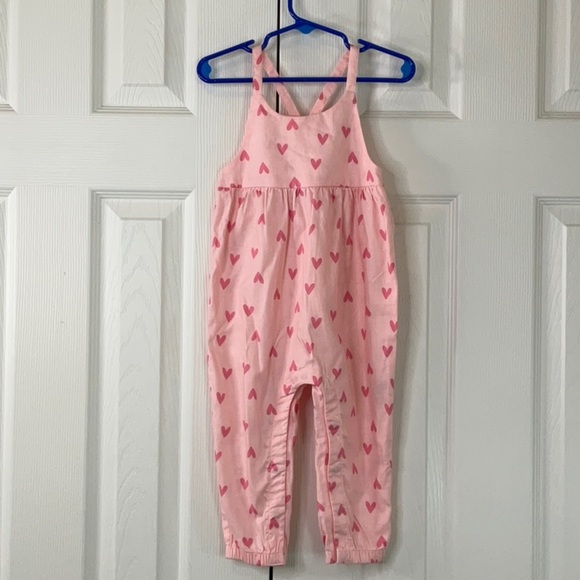 Carter's Pink Heart Jumpsuit Size 18 M - Picture 2 of 9
